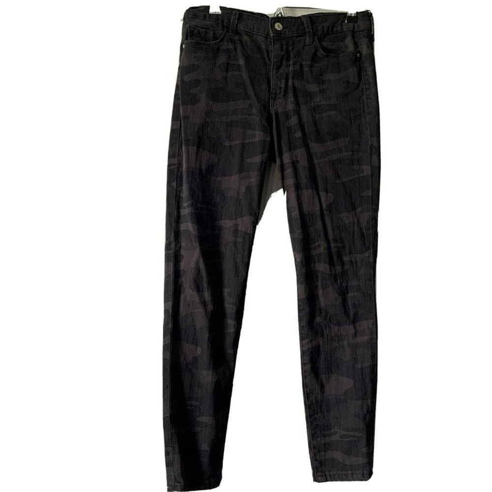 Social Standard By Sanctuary Womens Black Camouflage Ankle Skinny Jeans Size 6